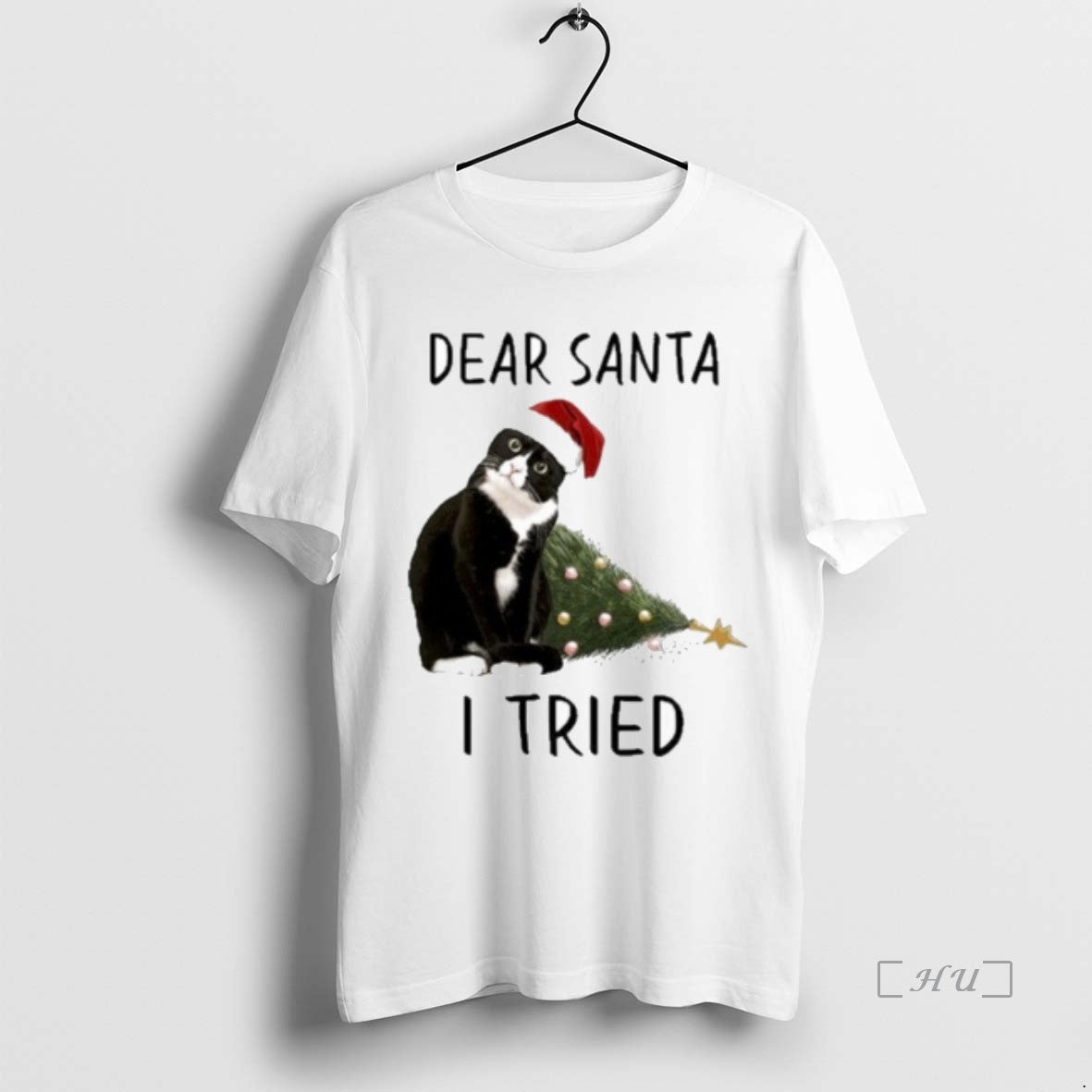 Officials Santa Black Cat Dear Santa I Tried Premium T Shirt Sweater