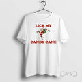 Officials Santa Claus Christmas Lick My Candy Cane Premium T Shirt Sweater