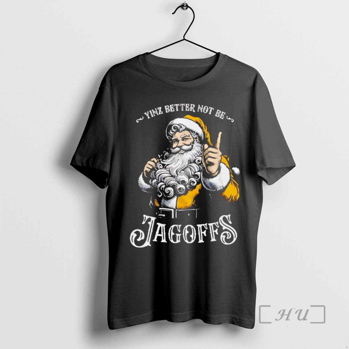 Officials Santa Claus Christmas Yinz Better Not Be Jagoff Premium T Shirt Sweater