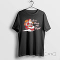 Officials Santa Claus Climbing Down Chimney Goes Down All Night Christmas Premium T Shirt Sweater