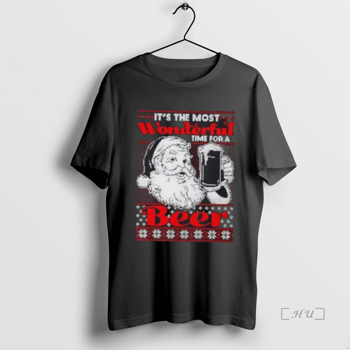Officials Santa Claus Its The Most Wonderful Time For A Beer Tacky Christmas Premium