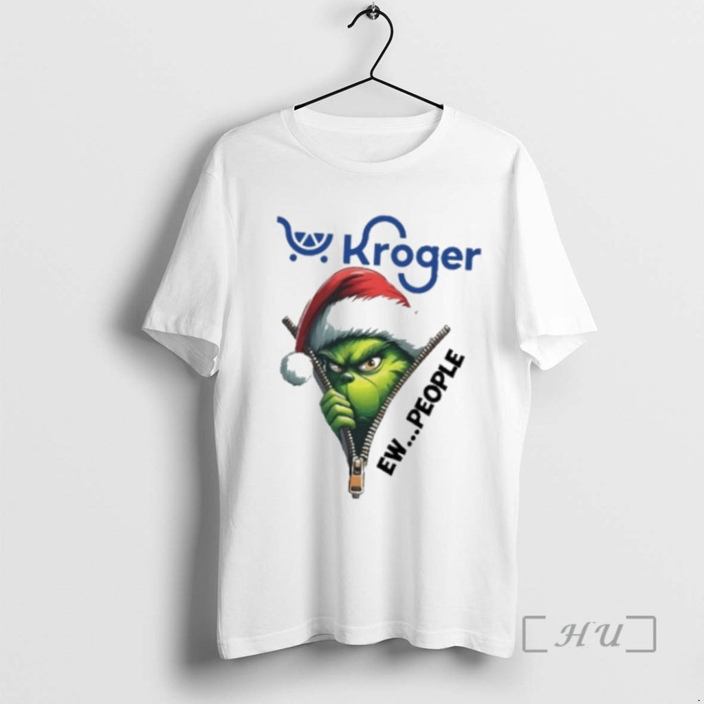 Officials Santa Grinch Kroger Logo Ew T Shirt Sweater