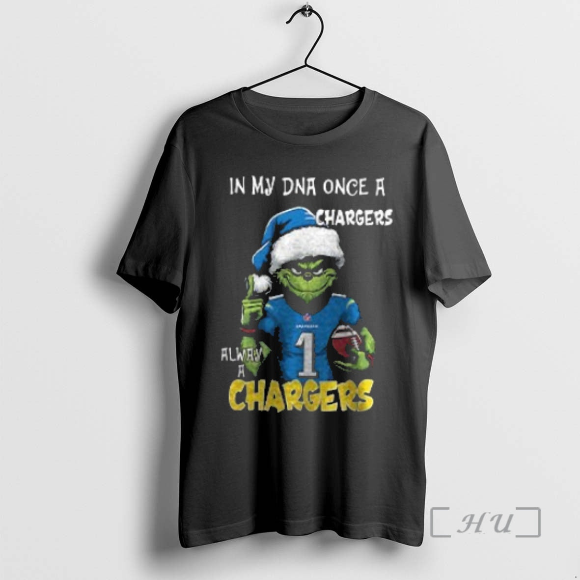 Officials Santa Grinch In My Dna Once A Chargers Alway A Los Angeles Chargers Christmas
