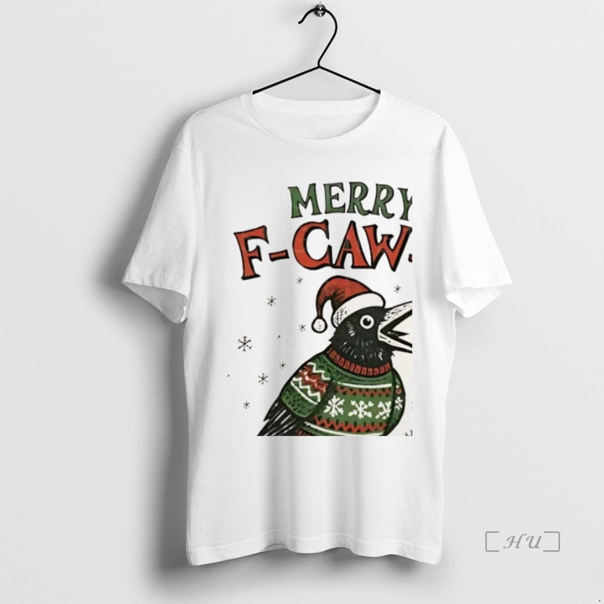 Officials Santa Raven Merry F Caw F Christmas Christmas Premium T Shirt Sweater