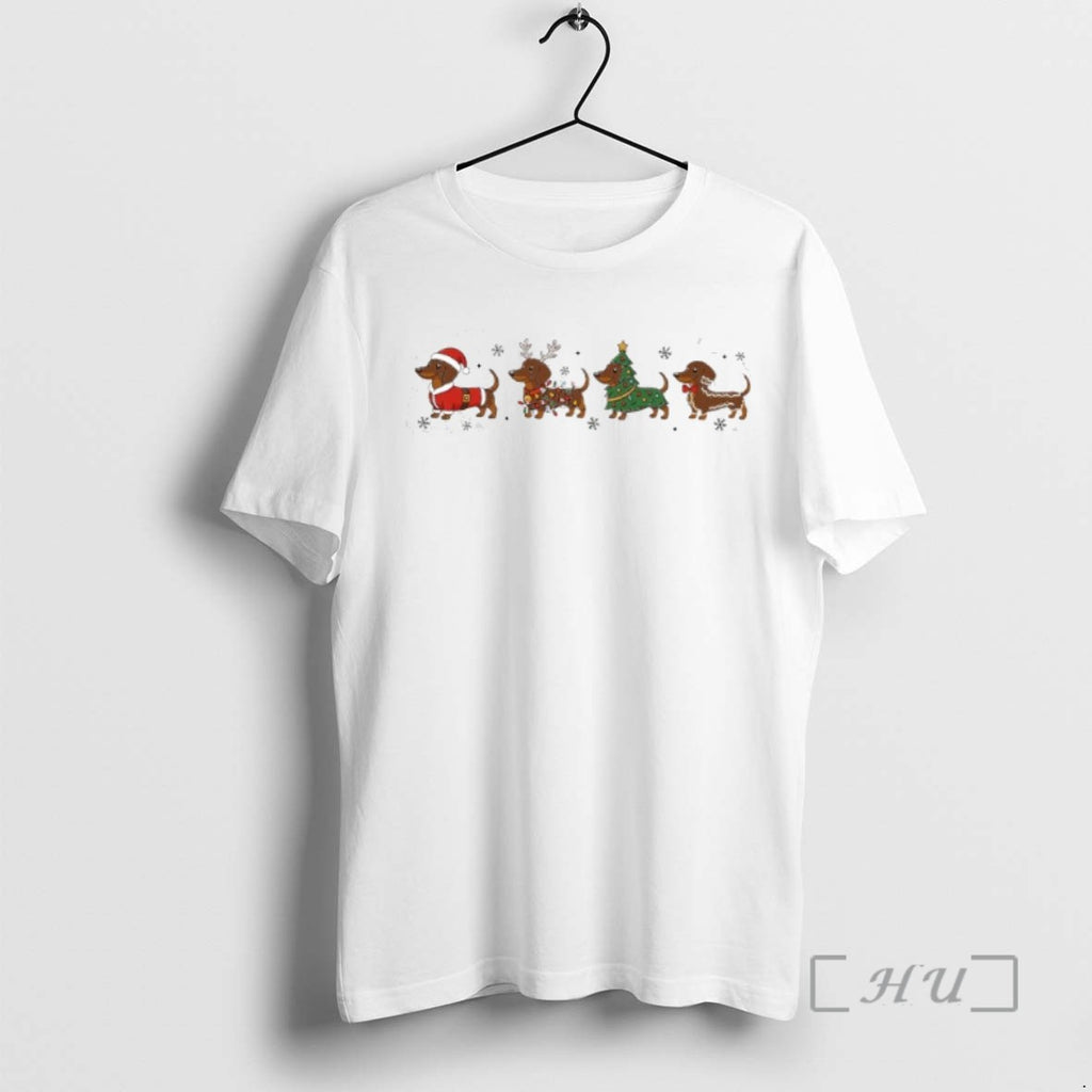 Officials Santa Sausage Dogs Light Christmas Tee Shirt Sweater