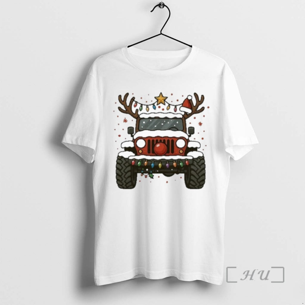 Officials Santa Truck Road Merry Christmas Tee Shirt Sweater