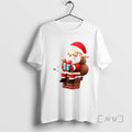 Officials Santa On Chimney Christmas Art Tee Shirt Sweater