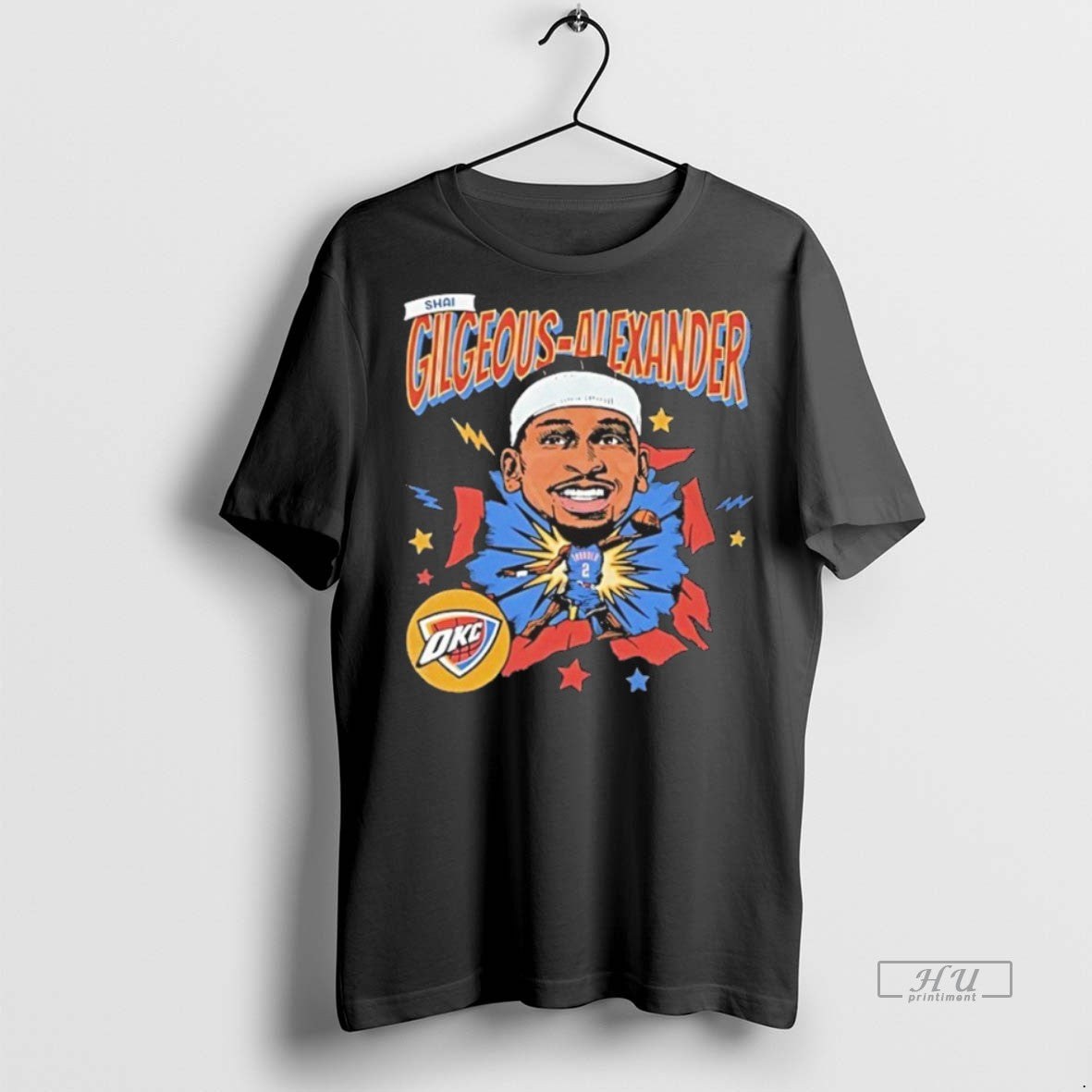 Officials Shai Gilgeous Alexander Oklahoma City Thunder Caricature Comic Tee Shirt Sweater