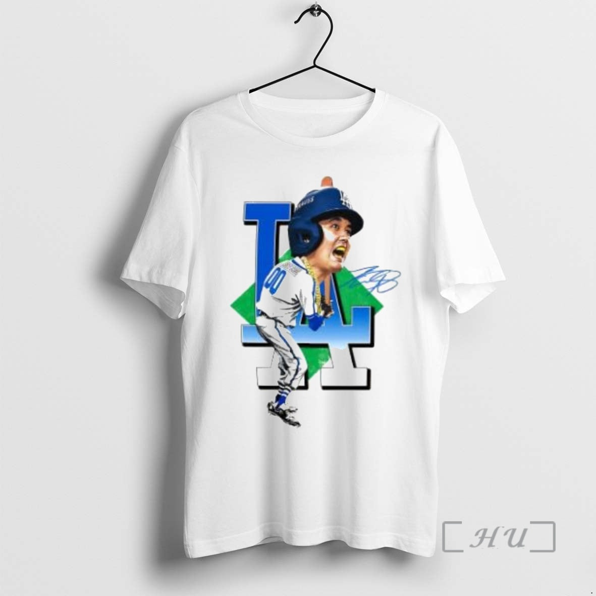 Officials Shohei Ohtani La Cartoon Signatue Premium T Shirt Sweater