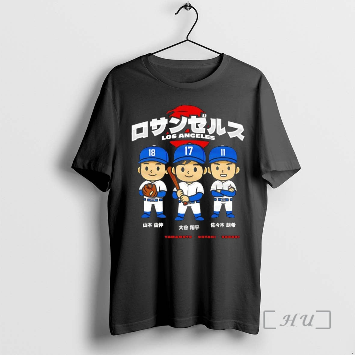 Officials Shohei Ohtani Los Angeles Dodgers Chibi Anime Premium T Shirt Sweater