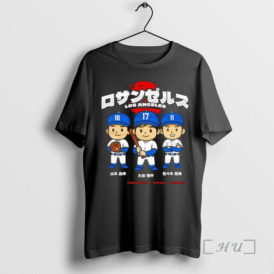 Officials Shohei Ohtani Los Angeles Dodgers Chibi Anime Premium T Shirt Sweater