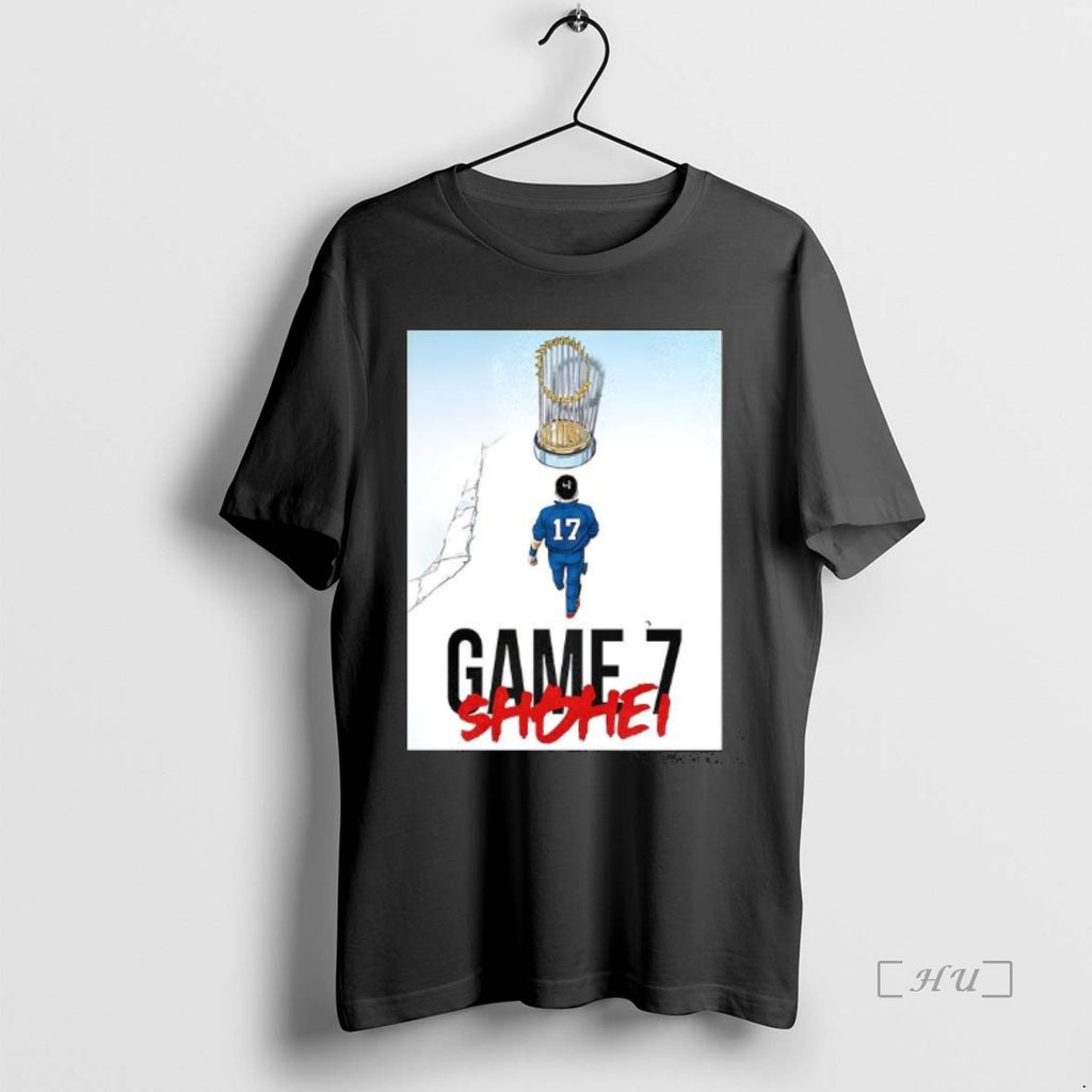 Officials Shohei Ohtani Los Angeles Dodgers Game 7 World Series Trophy Premium T Shirt Sweater