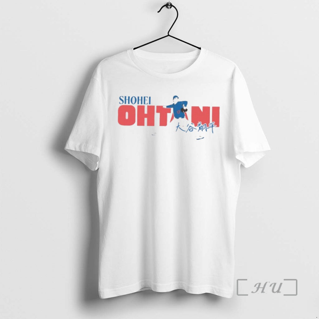 Officials Shohei Ohtani Mlb Los Angeles Dodgers Kanji Signature T Shirt Sweater