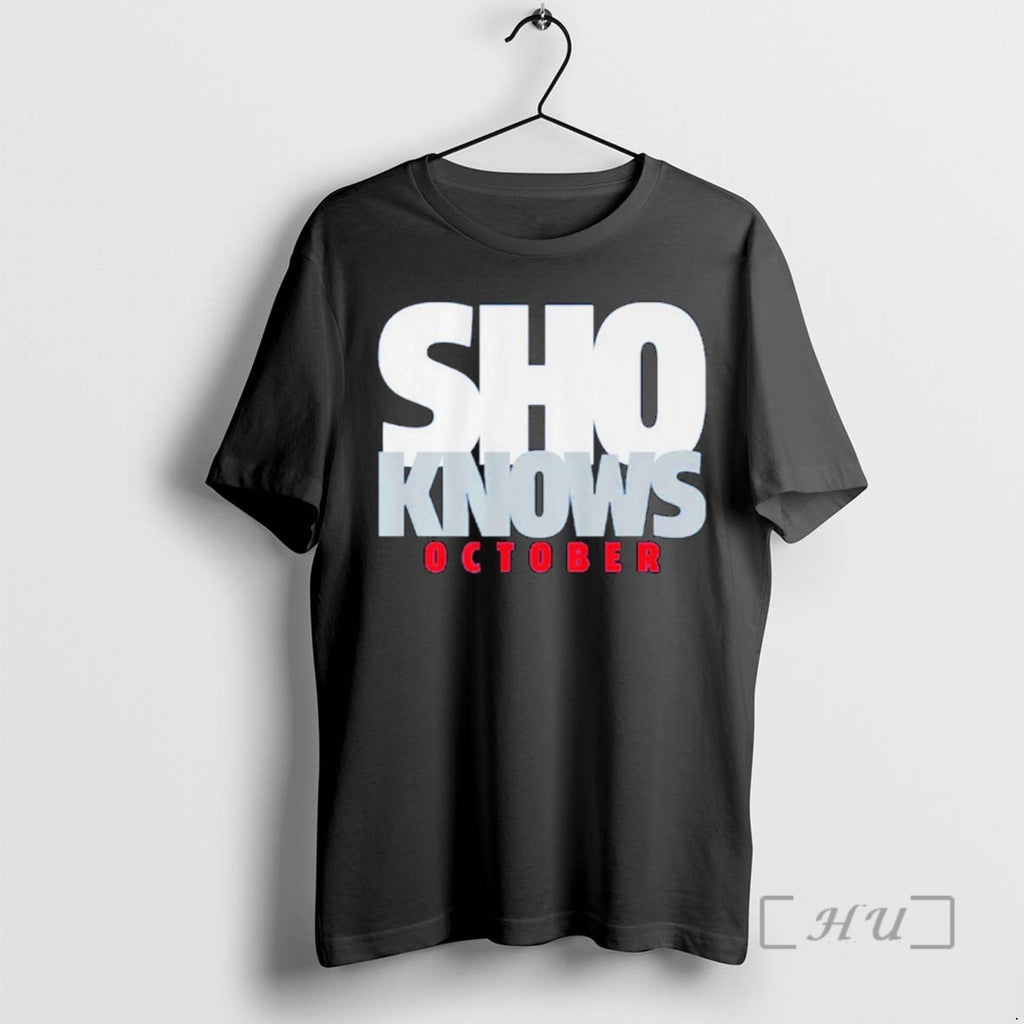 Officials Shohei Ohtani Mlb Los Angeles Dodgers Sho Knows October Ornaments T Shirt Sweater