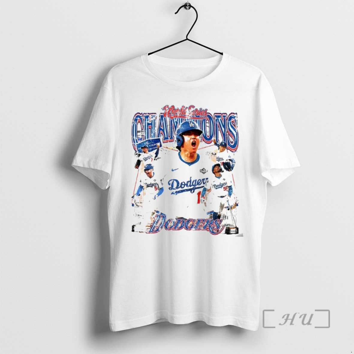 Officials Shohei Ohtani Mookie Betts Los Angeles Dodgers World Series Mlb Champions Graphic Premium