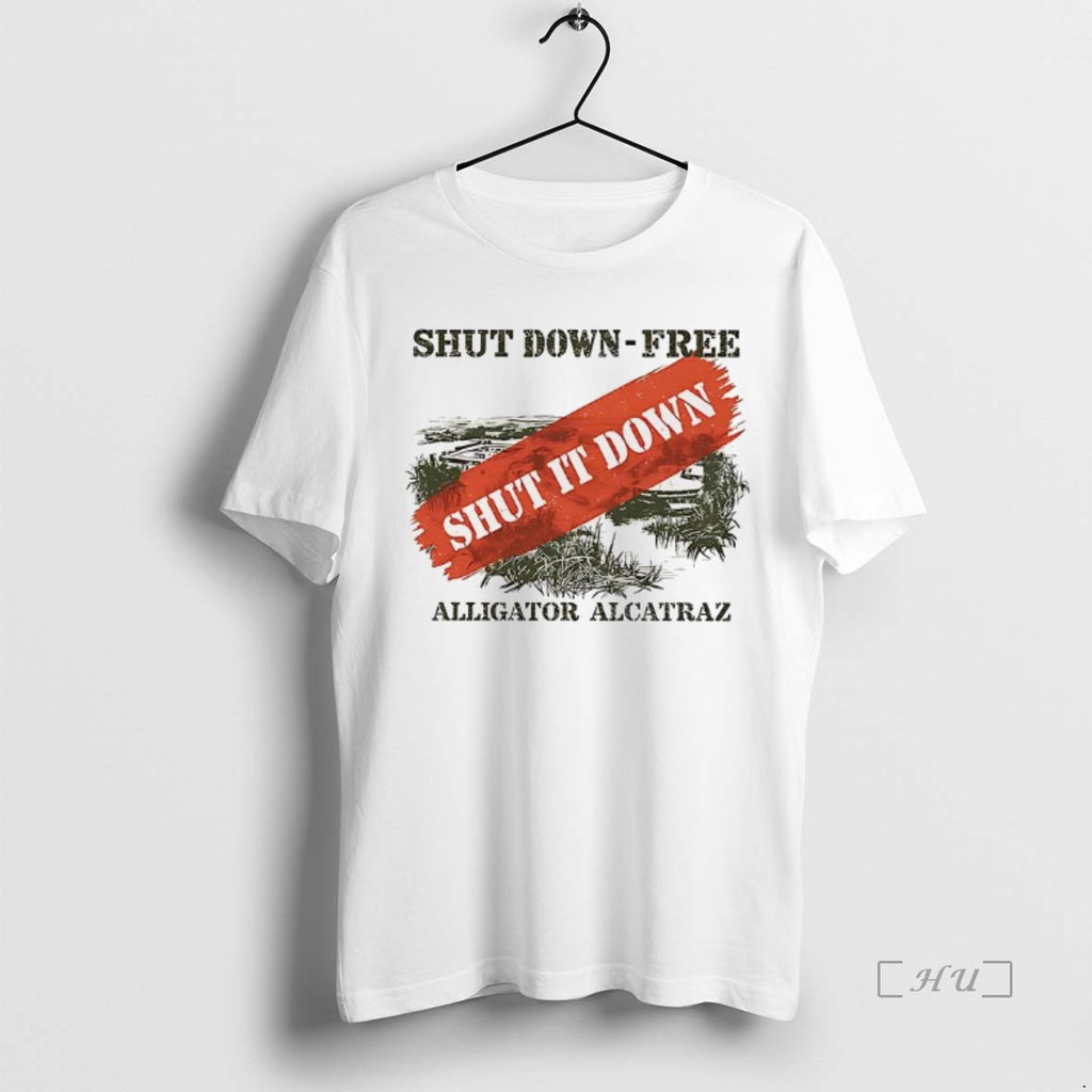Officials Shut Down Free Alligator Alcatraz Premium T Shirt Sweater