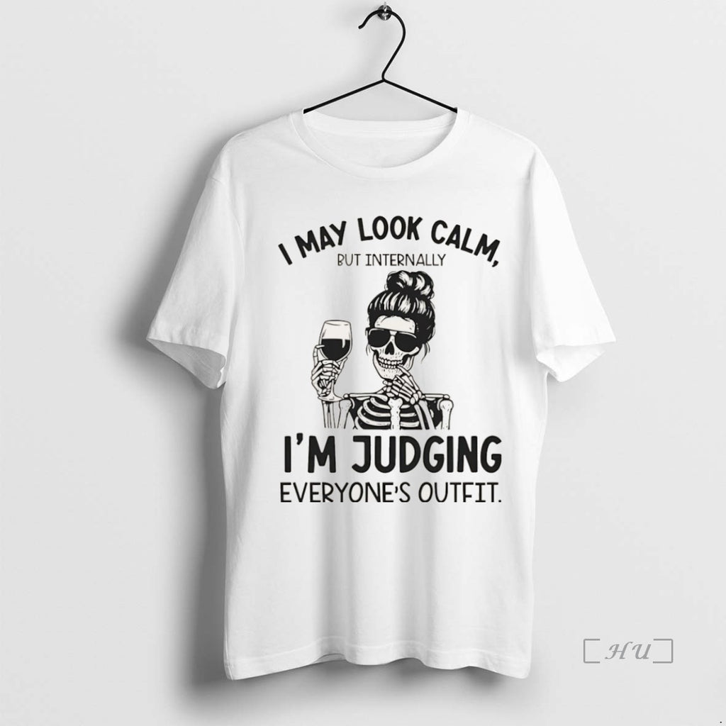 Officials Skeleton I May Look Calm But Internally Im Judging Everyones Outfit Christmas Premium