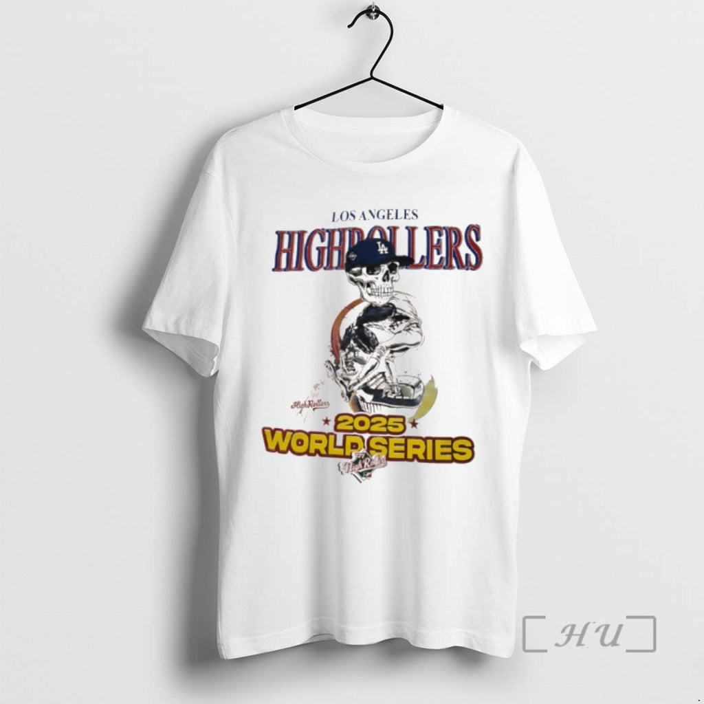 Officials Skeleton Los Angeles Highrollers World Series 2025 Premium T Shirt Sweater