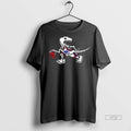 Officials Skeleton Toronto Raptors Glow Up Halloween 2 Sided Tee Shirt Sweater