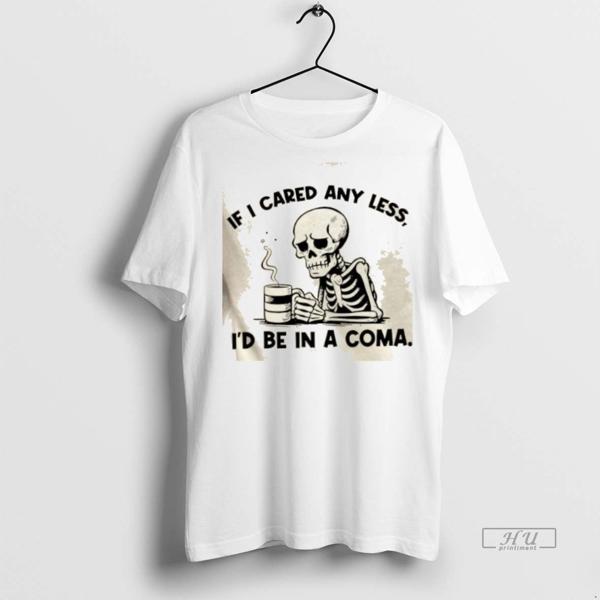 Officials Skeleton If I Cared Any Less Id Be In A Coma Premium