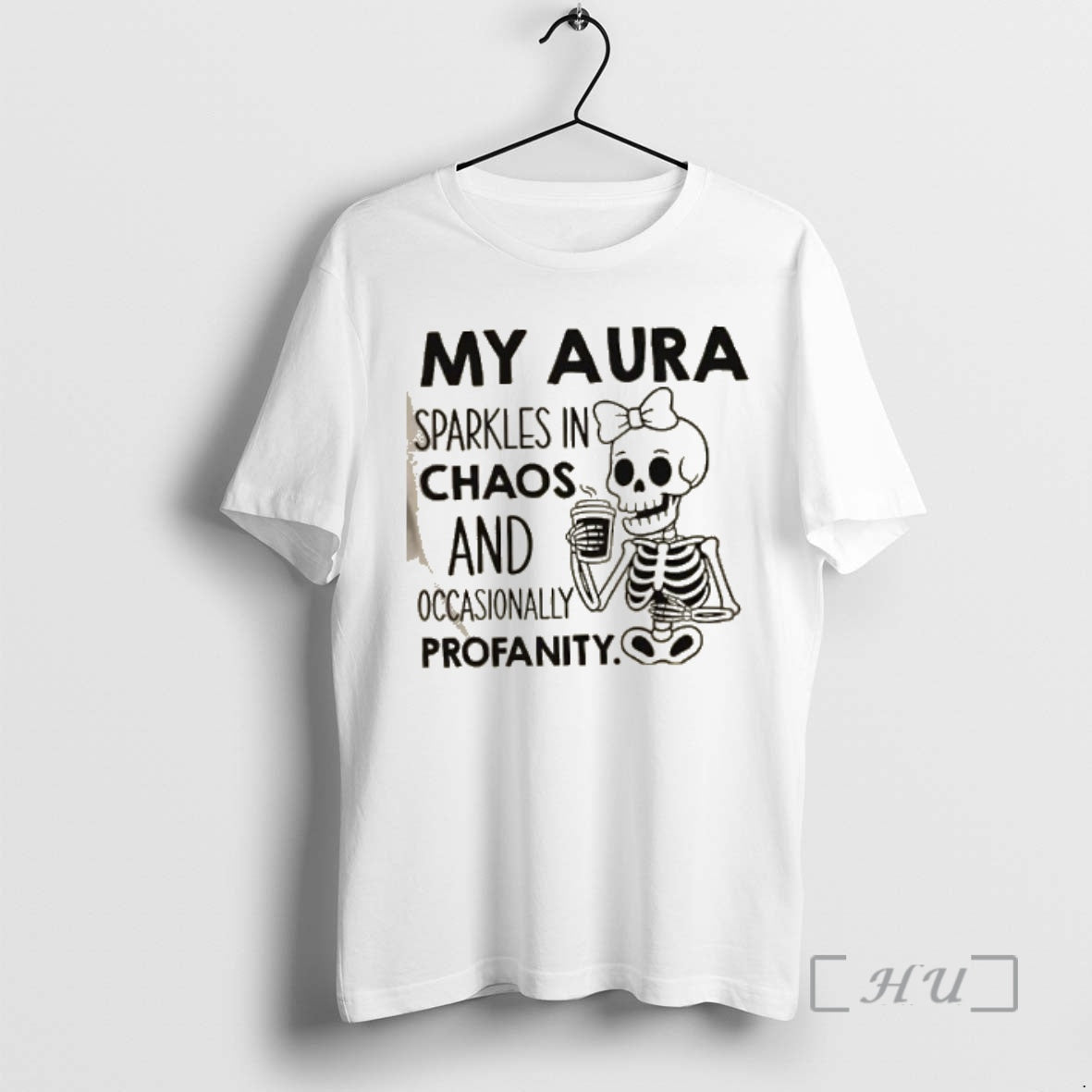 Officials Skeleton My Aura Sparkles In Chaos And Occasionally Profanity Premium T Shirt Sweater