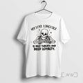 Officials Skeleton My Love Language Is Mild Threats And Deep Loyalty Premium T Shirt Sweater