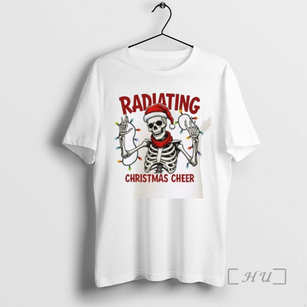 Officials Skeleton Radiating Christmas Cheer T Shirt Sweater