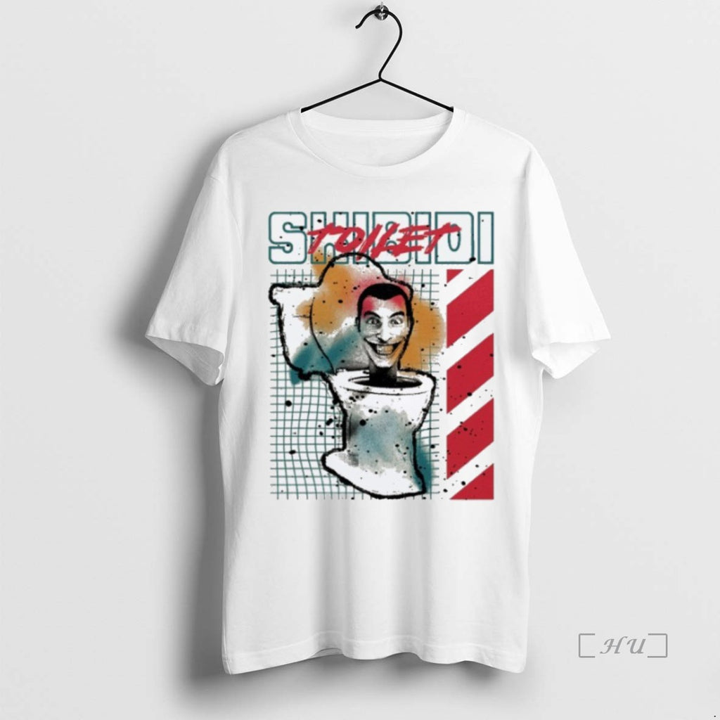 Officials Skibidi Toilet Splatter Paint T Shirt Sweater