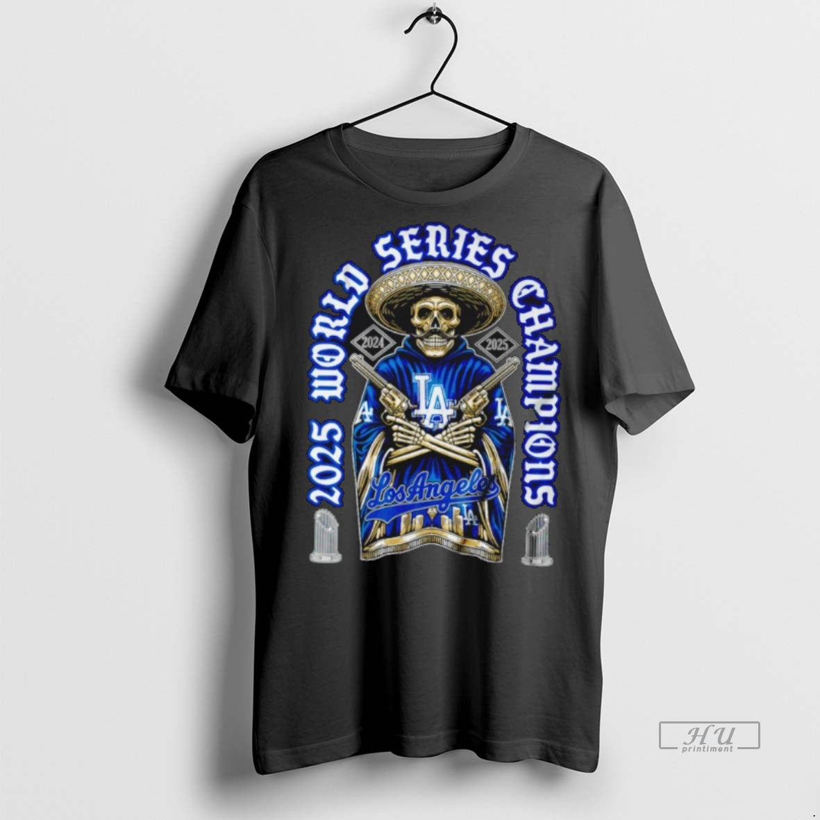 Officials Skull Los Angeles Dodgers 2025 World Series Champs Premium Tee Shirt Sweater