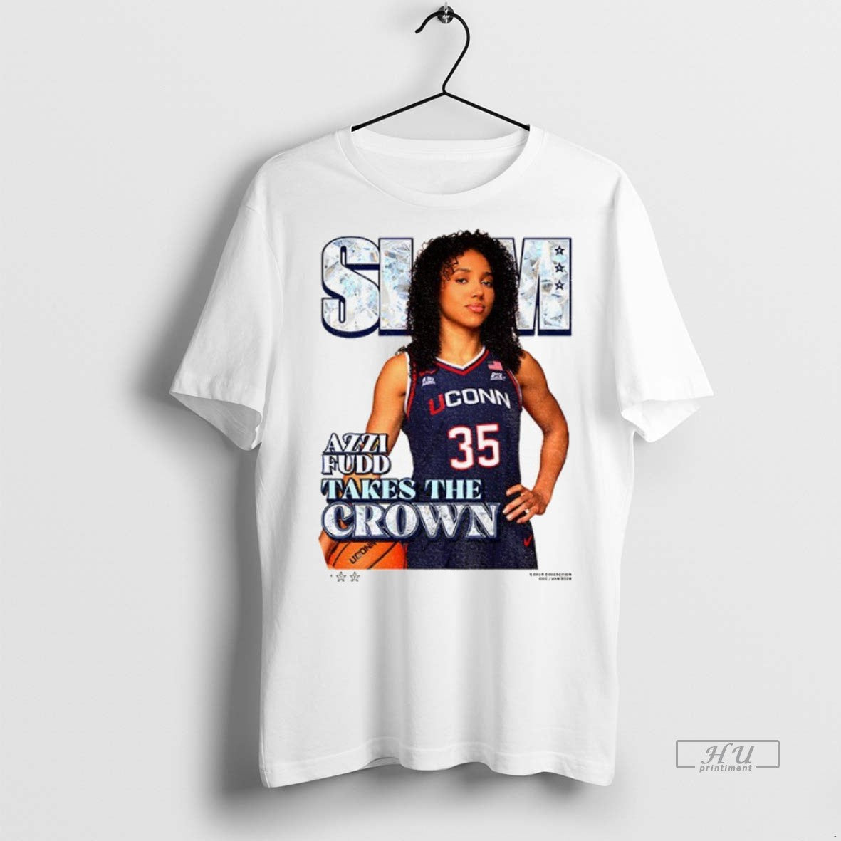 Officials Slam Azzi Fudd Takes The Crown Uconn Huskies Big East Conference Wnba Premium Tee