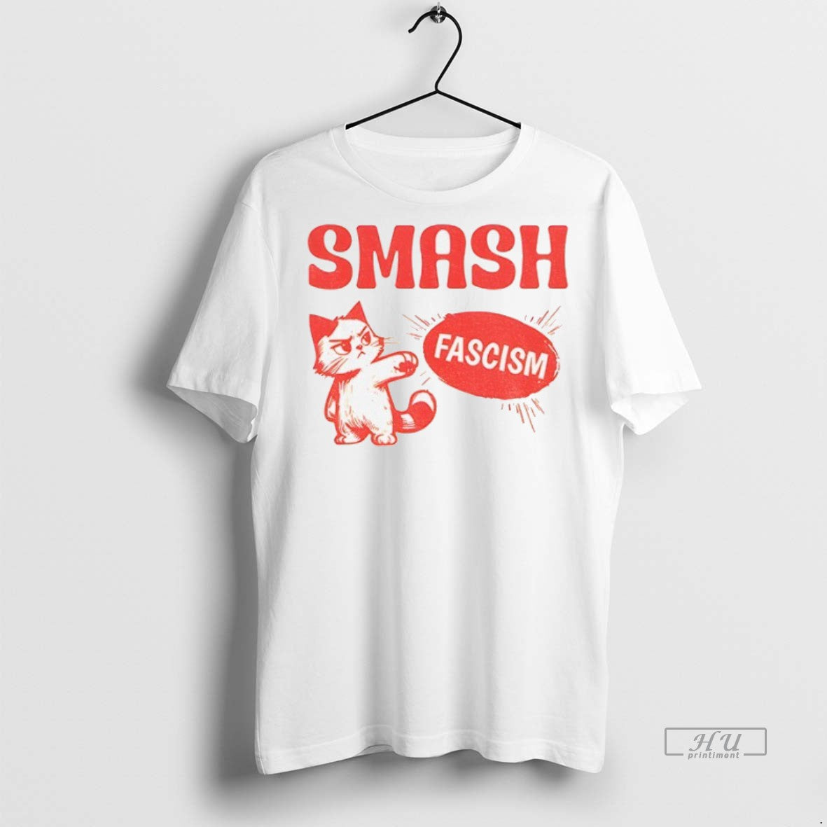 Officials Smash Fascism Feminist Cat Tee Shirt Sweater