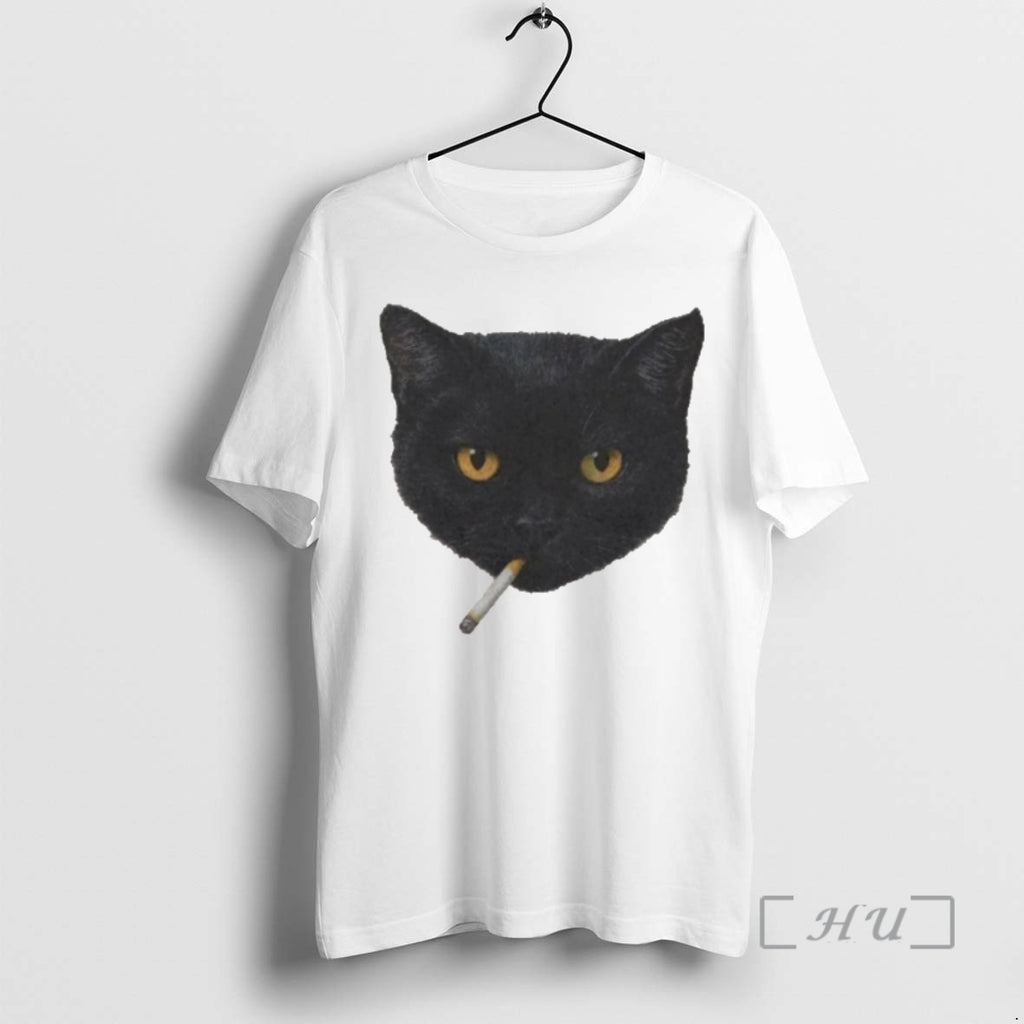 Officials Smoking Black Cat T Shirt Sweater