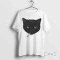 Officials Smoking Black Cat T Shirt Sweater