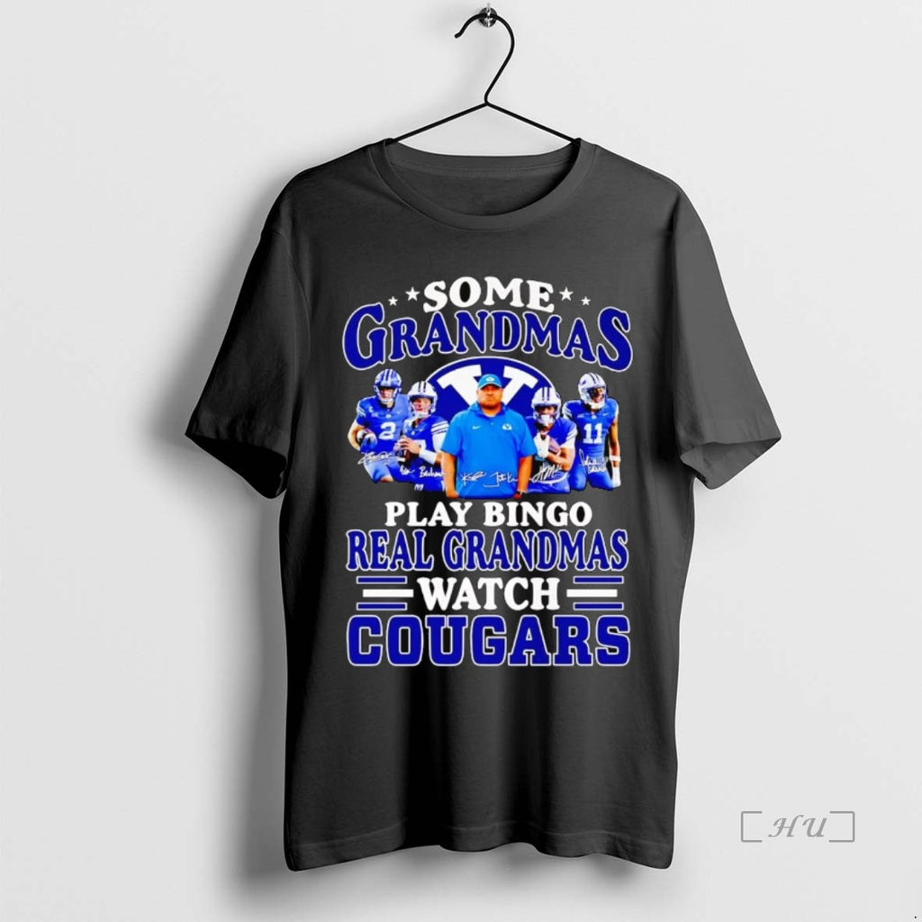 Officials Some Grandmas Play Bingo Real Grandmas Watch Cougars Premium T Shirt Sweater