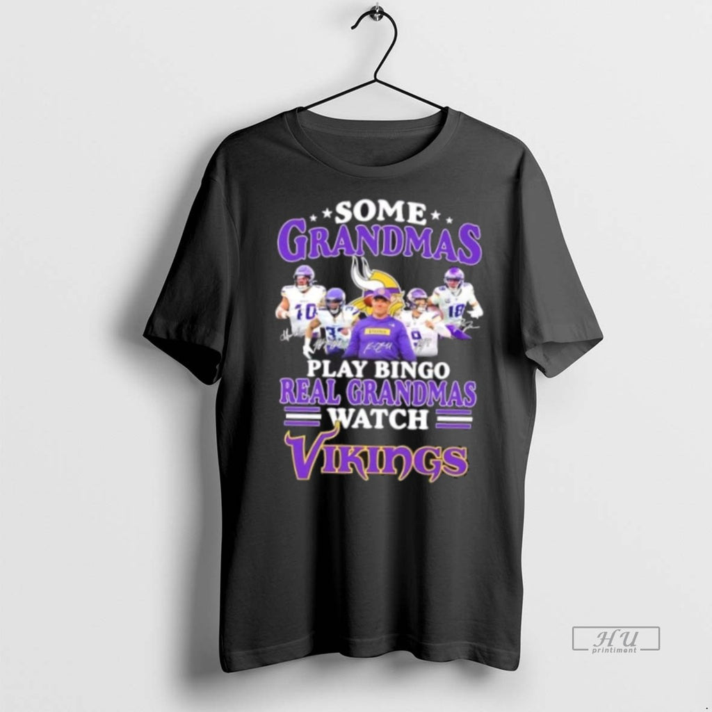 Officials Some Grandmas Play Bingo Real Grandmas Watch Minnesota Vikings Coach Kevin Oconnell And Players
