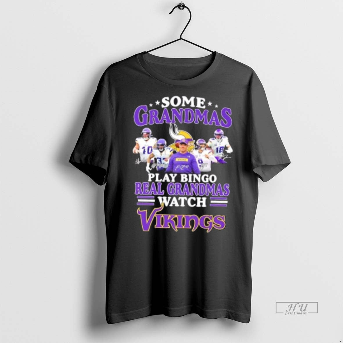 Officials Some Grandmas Play Bingo Real Grandmas Watch Minnesota Vikings Coach Kevin Oconnell And Players