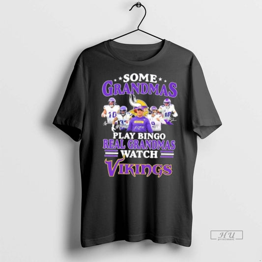 Officials Some Grandmas Play Bingo Real Grandmas Watch Minnesota Vikings Coach Kevin Oconnell And Players