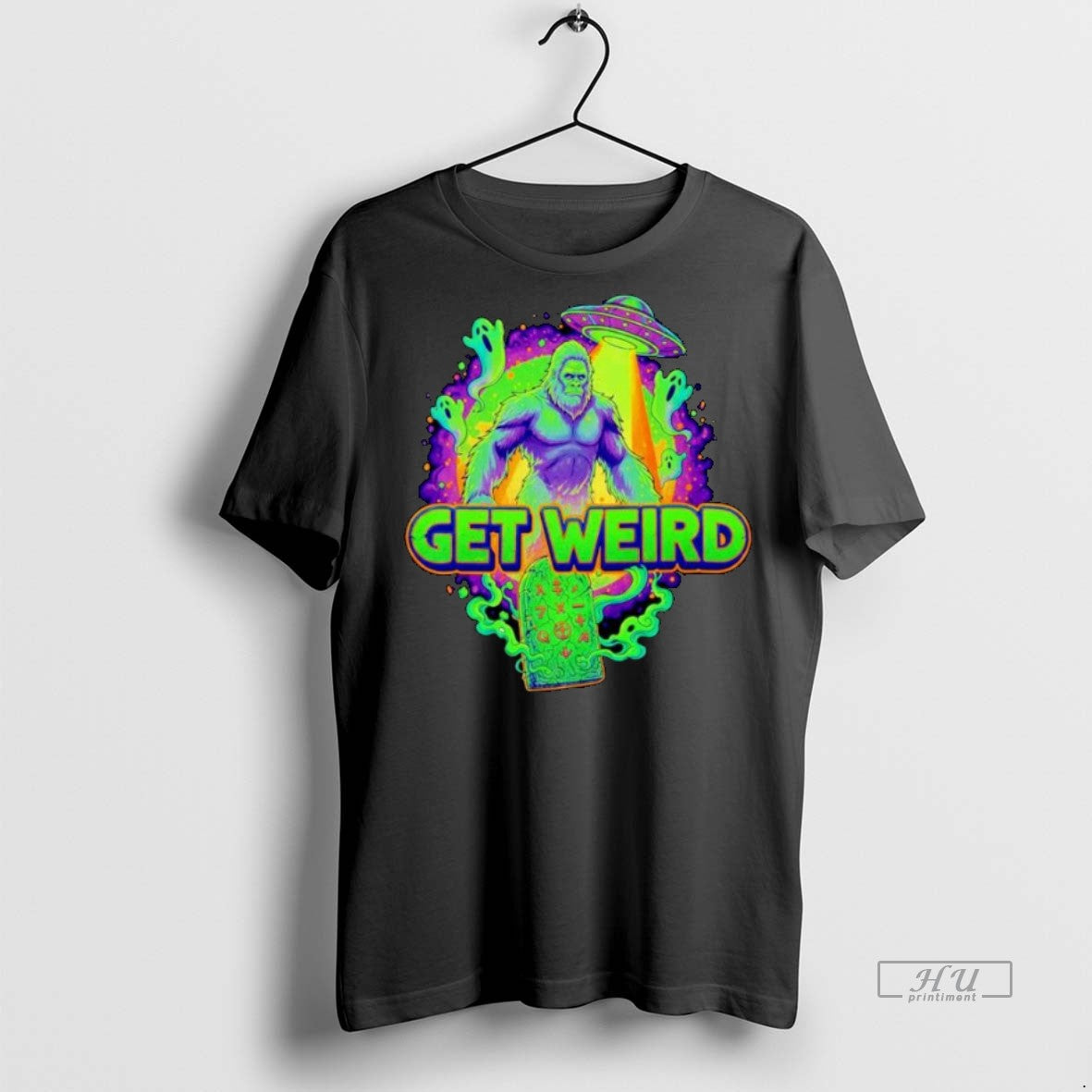 Officials Squatch Ufo Get Weird Halloween Ornaments Premium Tee Shirt Sweater