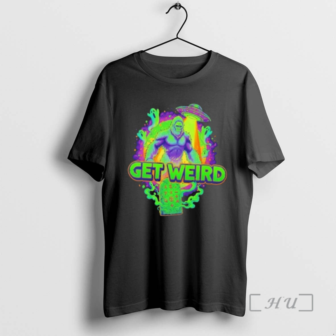Officials Squatch Ufo Get Weird Halloween T Shirt Sweater