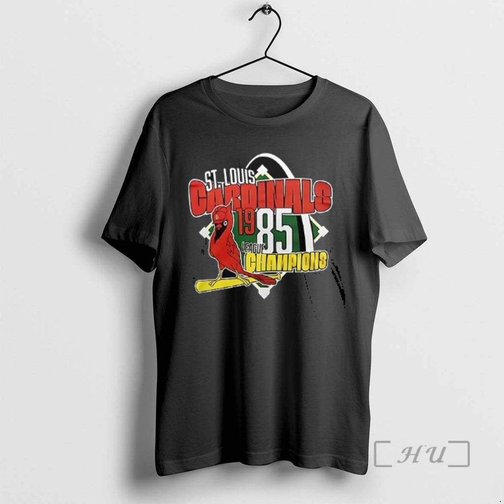 Officials St Louis Cardinals 1985 Legue Champions Logo Vintage Tee Shirt Sweater