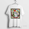 Officials Stained Glass Hohoho 2 Christmas White