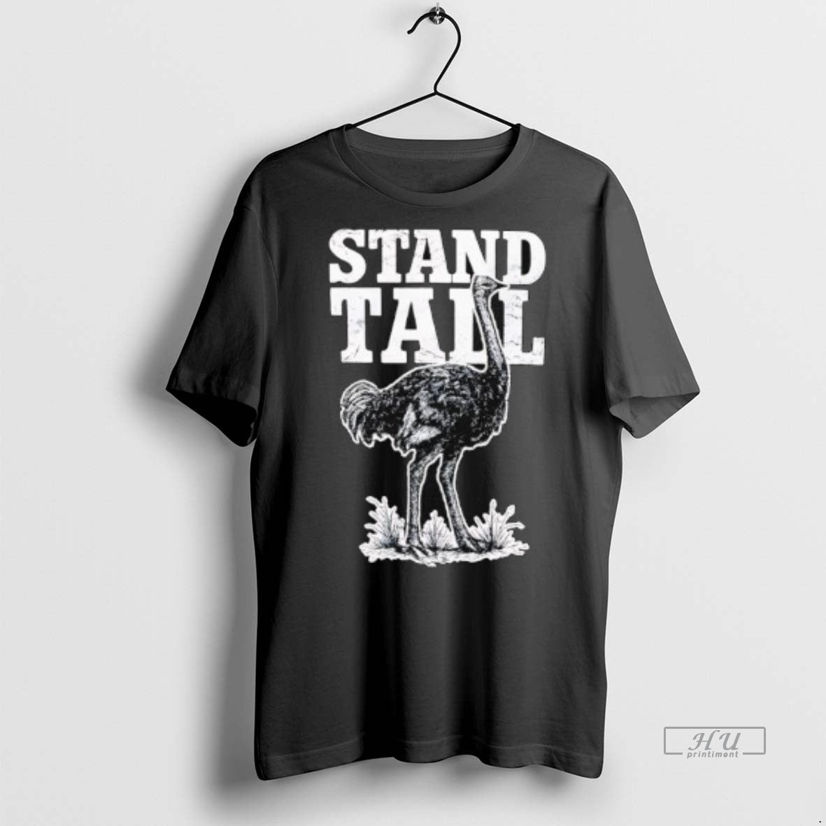 Officials Stand Tall Ostrich Graphic Premium Tee Shirt Sweater