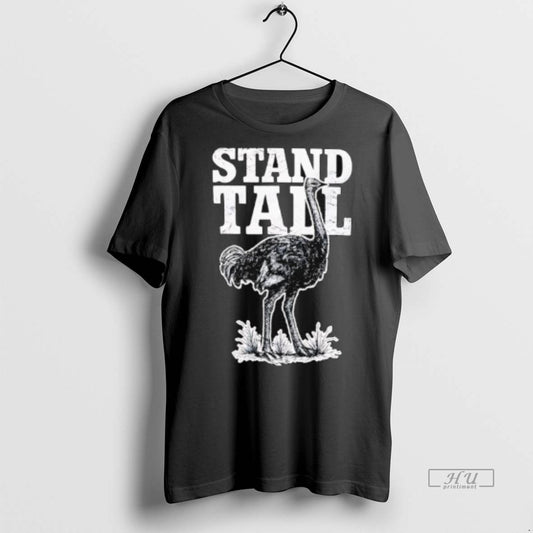 Officials Stand Tall Ostrich Graphic Premium Tee Shirt Sweater
