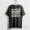 Officials Students Saying 6 7 67 Six Seven Funny Teacher Christmas Premium Tee Shirt Sweater