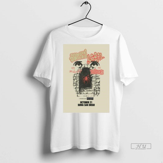 Officials Sunami Scowl Soma San Diego October 21 2025 Concert Graphic Tee Shirt Sweater