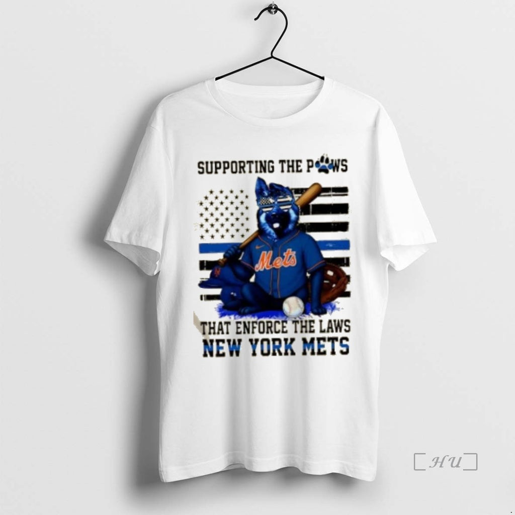 Officials Supporting The Paws That Enforce The Laws New York Mets Dog Us Flag