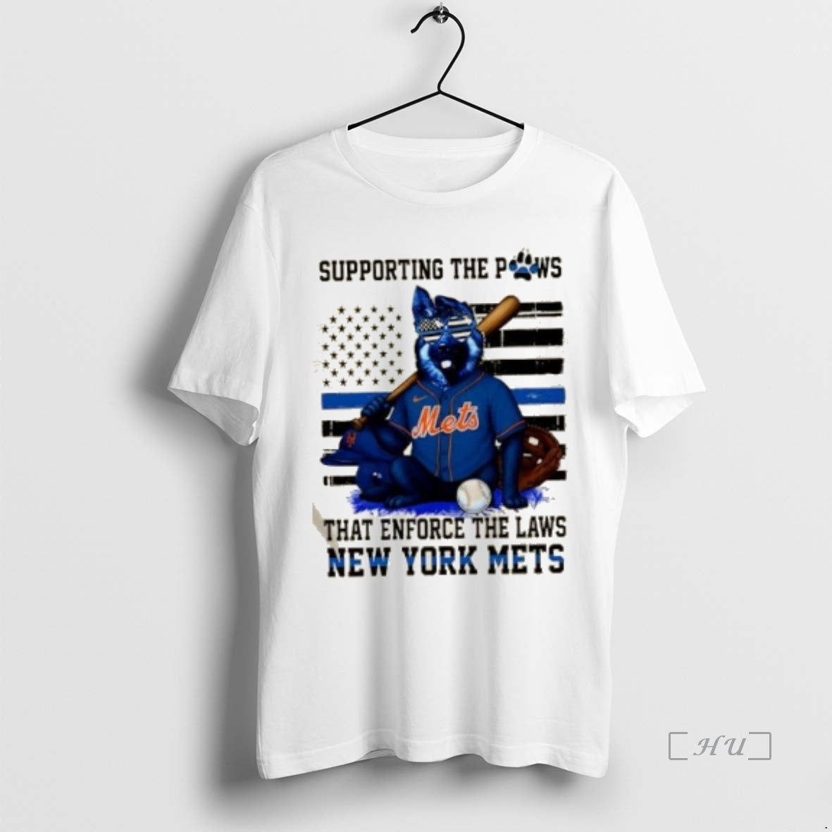 Officials Supporting The Paws That Enforce The Laws New York Mets Dog Us Flag