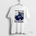 Officials Supporting The Paws That Enforce The Laws New York Mets Dog Us Flag Tee