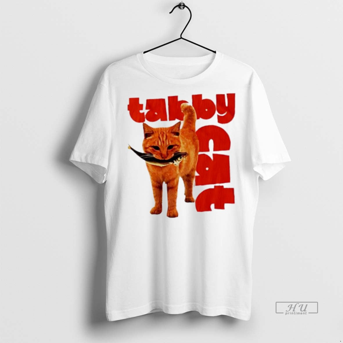 Officials Tabby Cat With Fish Tee Shirt Sweater