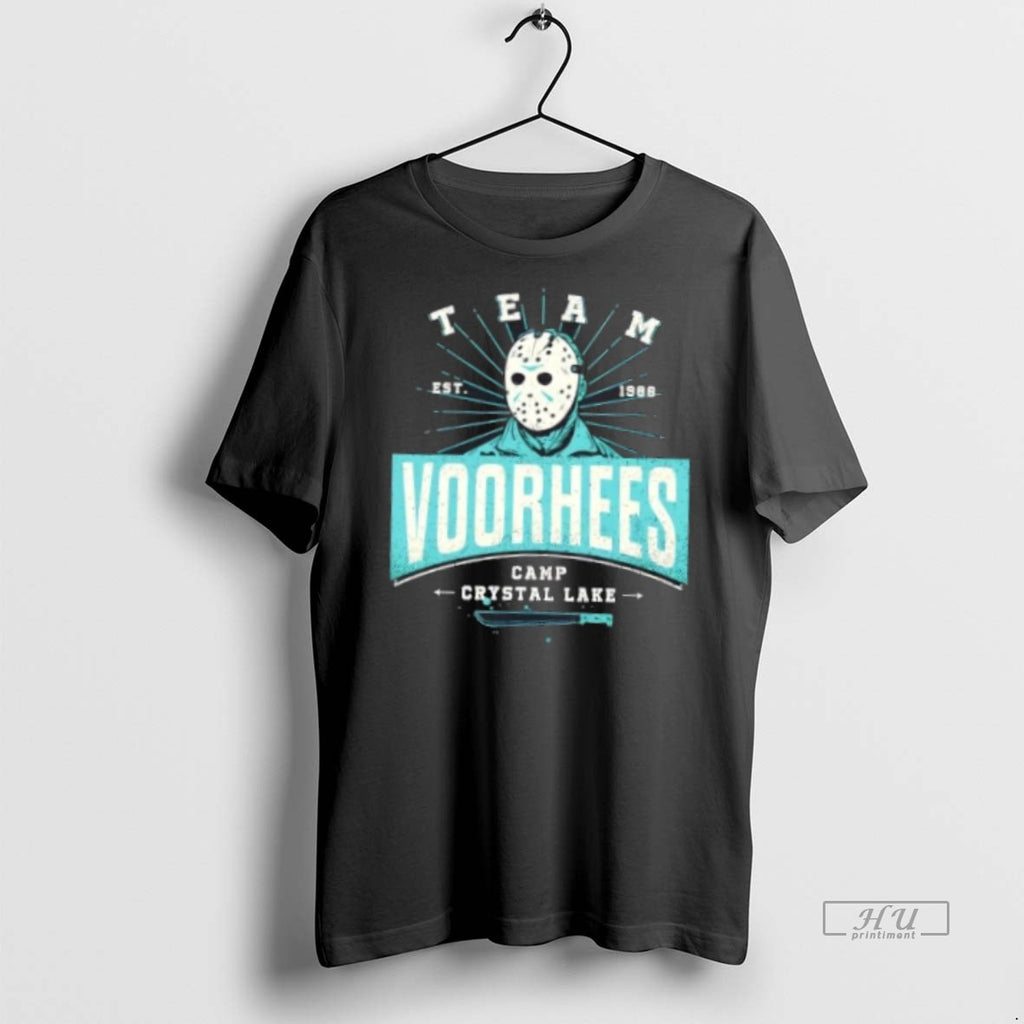Officials Team Voorhees Camp Crystal Lake Halloween Graphic Tee Shirt Sweater